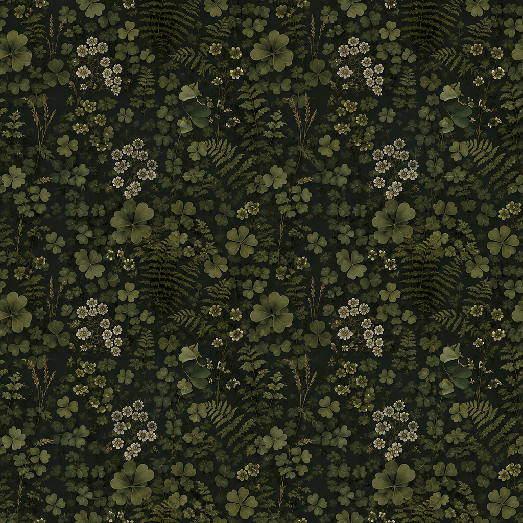 Emerald Clover Wallpaper