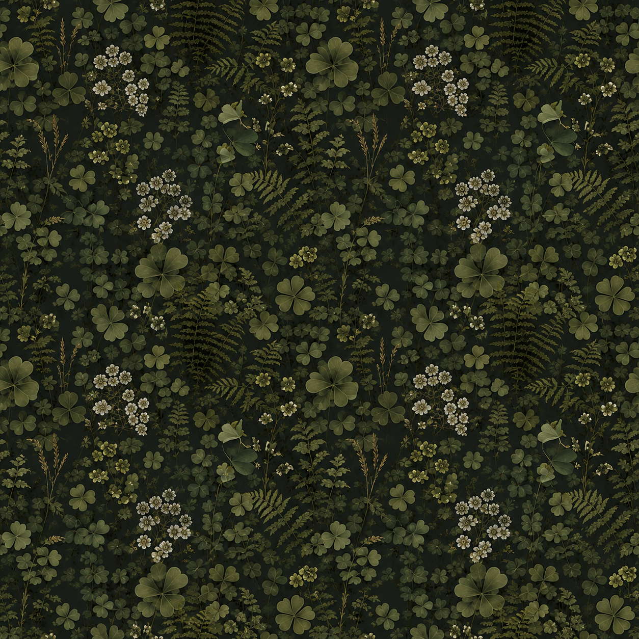 Emerald Clover Wallpaper