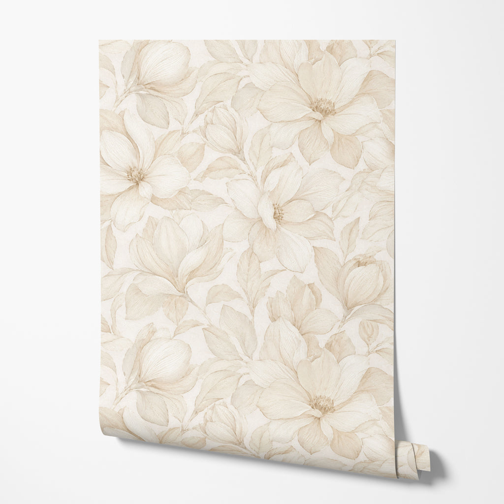Alabaster Magnolia Wallpaper