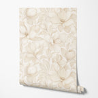 Alabaster Magnolia Wallpaper