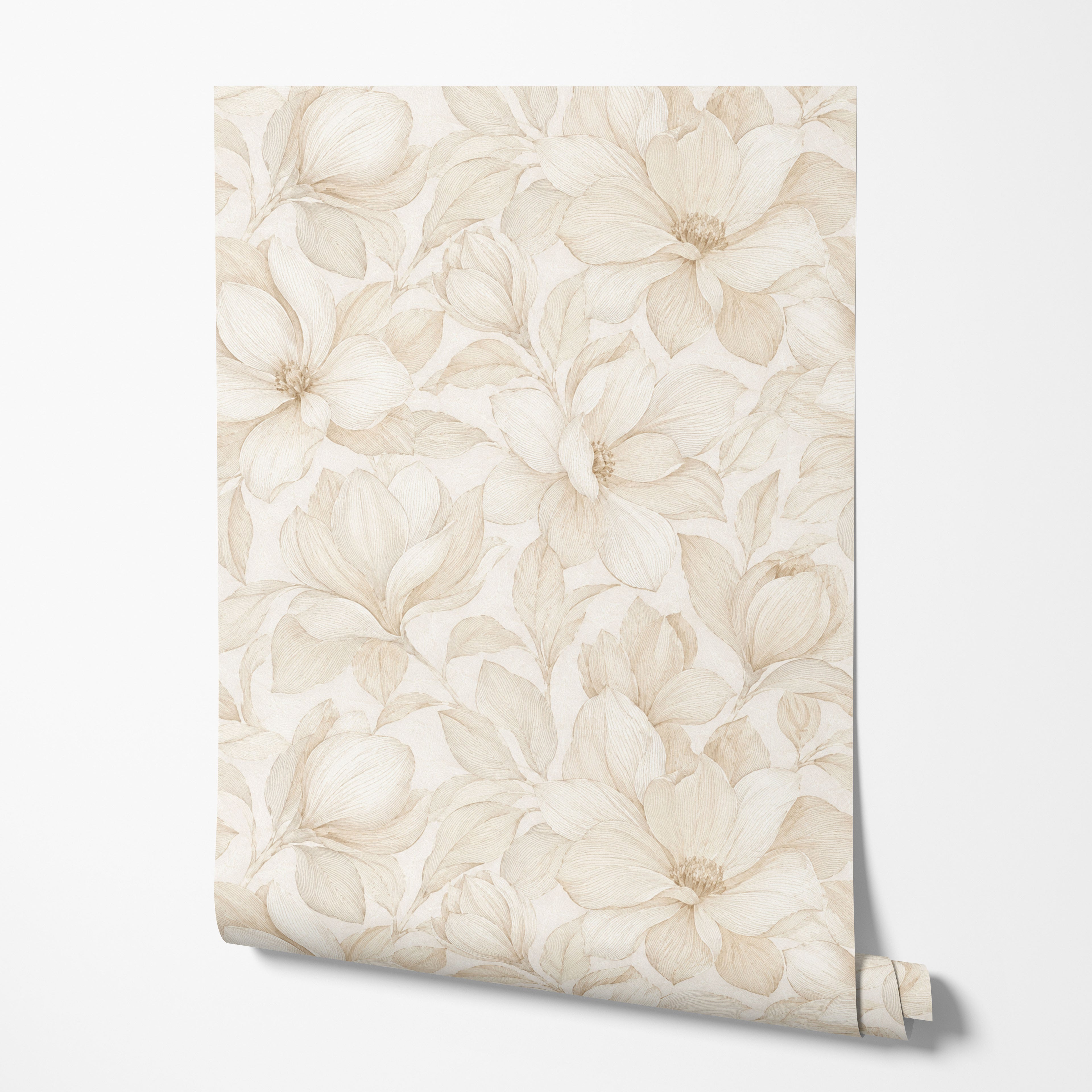 Alabaster Magnolia Wallpaper