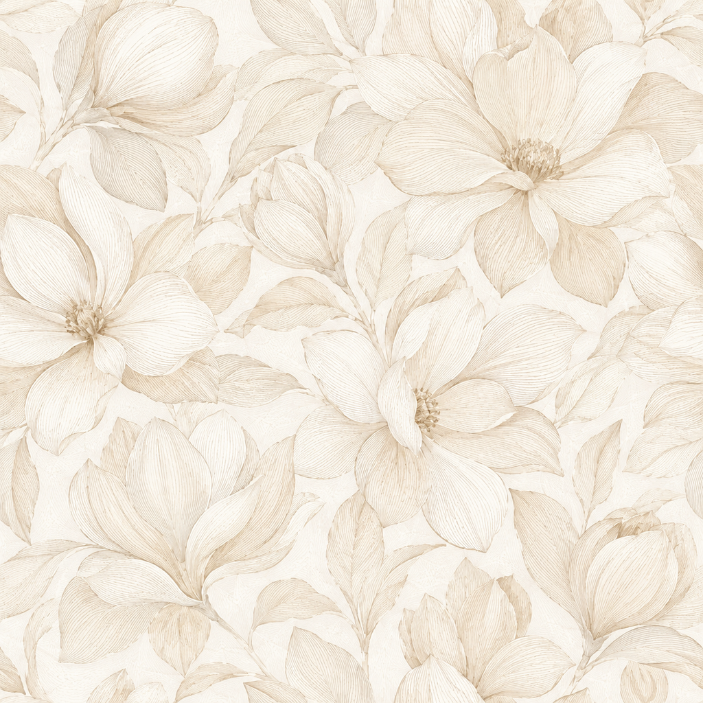 Alabaster Magnolia Wallpaper