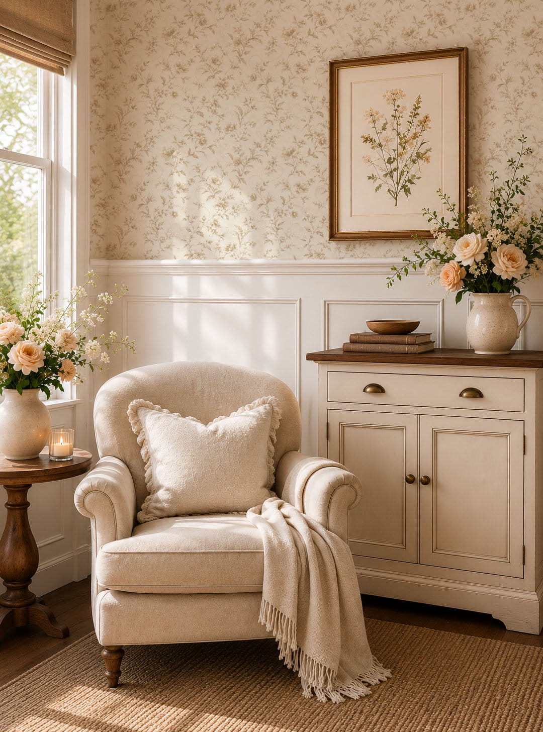 Vintage Meadow Wallpaper