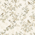 English Garden Bird Wallpaper Wallpaper