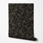 Black Enchanted Aviary Wallpaper