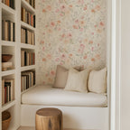Soft Rose Garden Floral Wallpaper