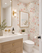 Soft Rose Garden Floral Wallpaper
