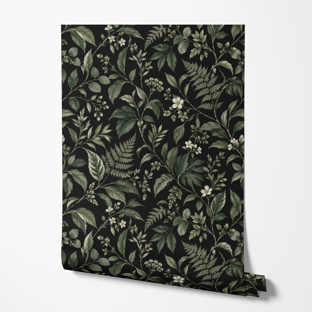 Midnight Botanical Wallpaper