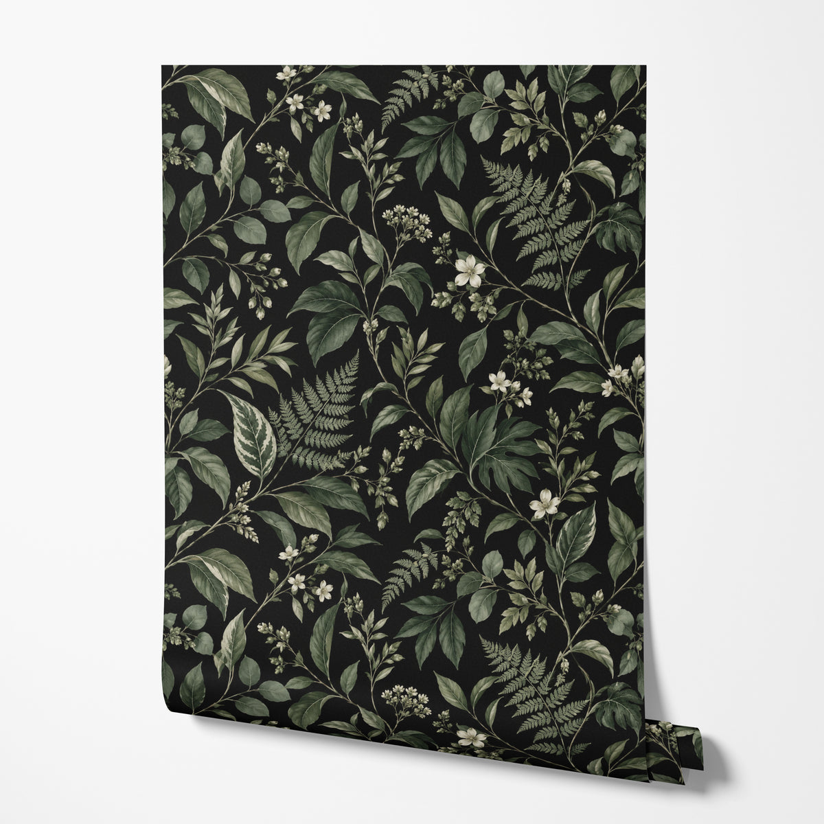Midnight Botanical Wallpaper