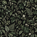 Midnight Botanical Wallpaper