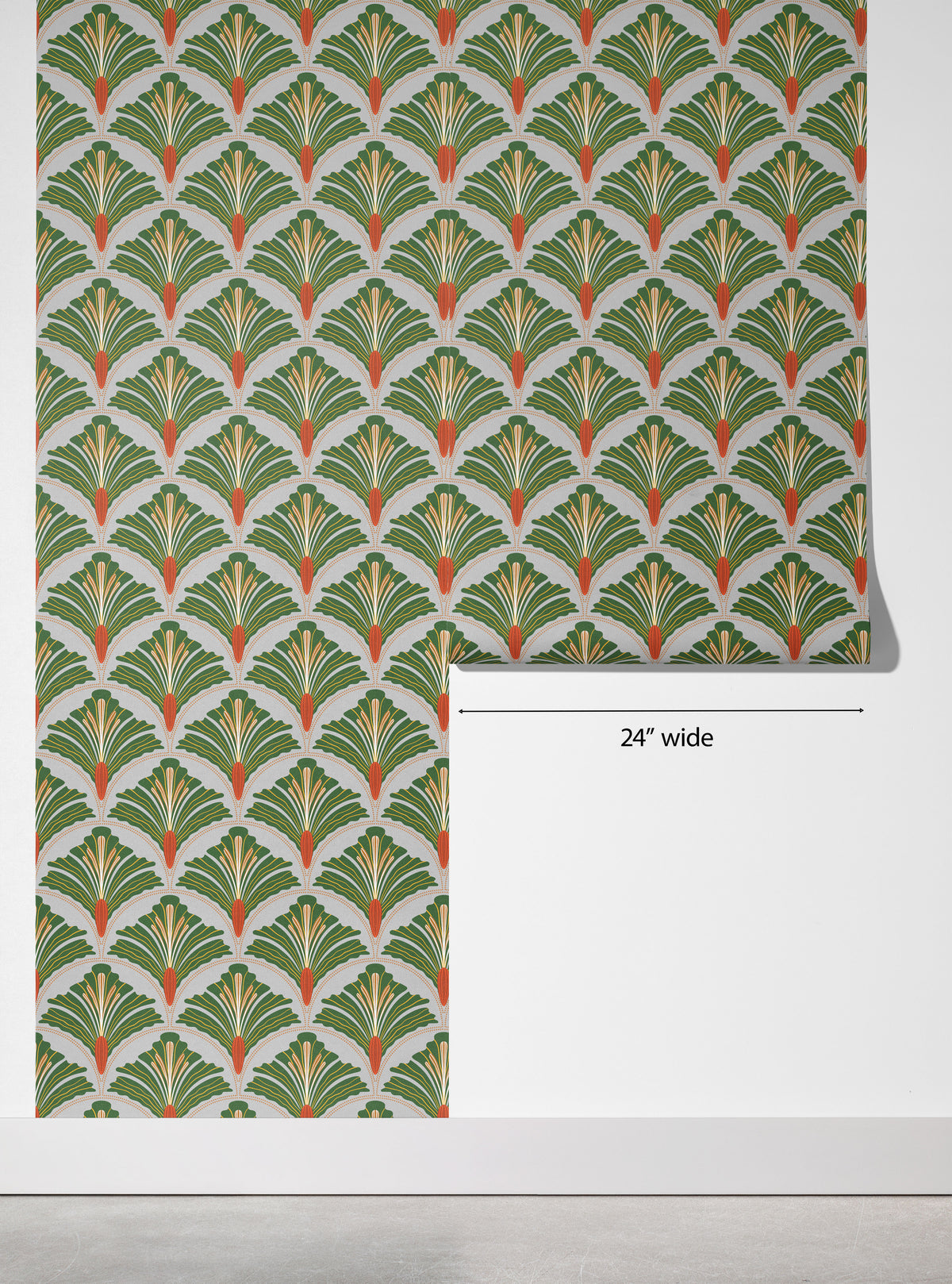Deco Palm Fan Wallpaper