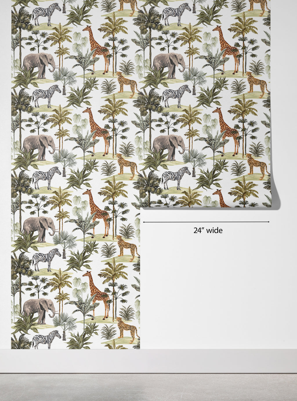 Safari Palm Animals Wallpaper