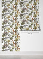 Safari Palm Animals Wallpaper
