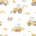 Watercolor Construction Crew Wallpaper