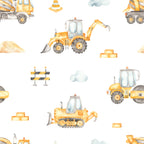 Watercolor Construction Crew Wallpaper
