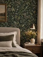 Dark Leafy Botanical Wallpaper