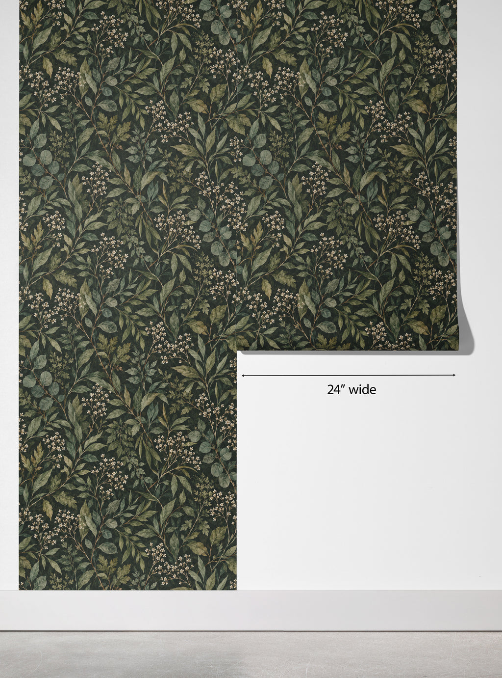 Dark Leafy Botanical Wallpaper