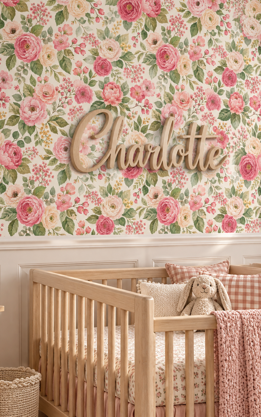 Blush Rose Garden Wallpaper
