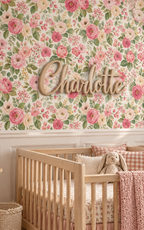 Blush Rose Garden Wallpaper