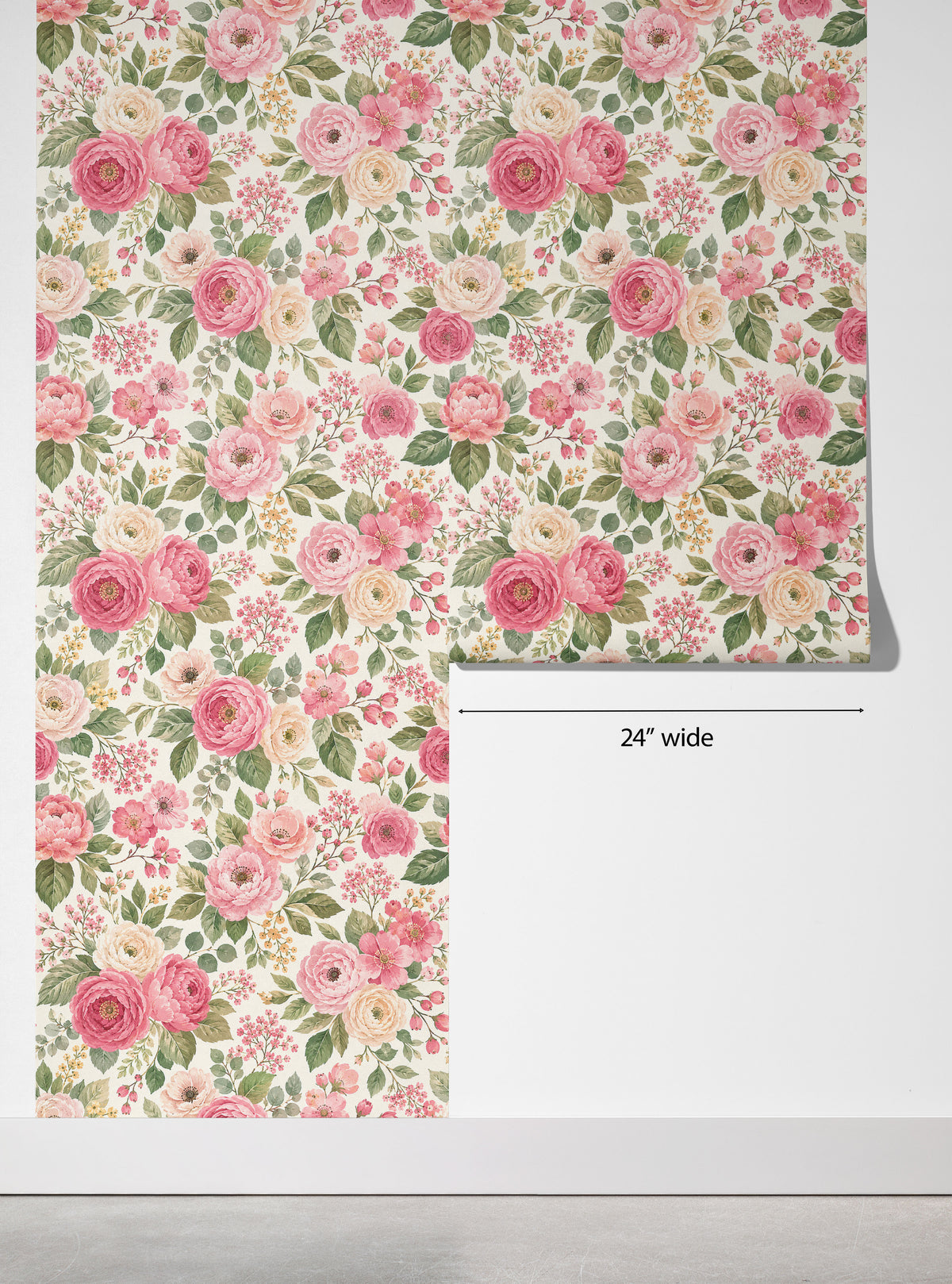 Blush Rose Garden Wallpaper