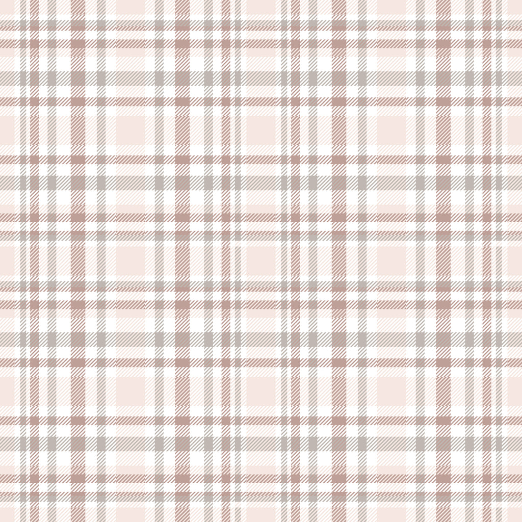 Rosewood Fine Check Wallpaper