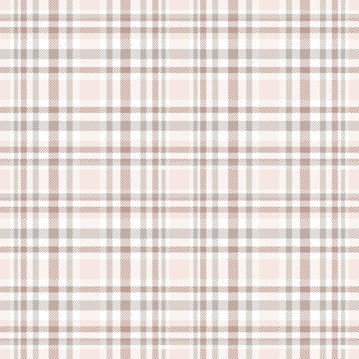 Rosewood Fine Check Wallpaper