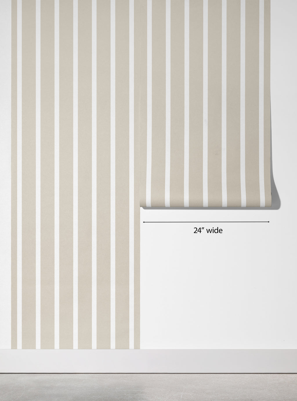 Ivory Stripe Wallpaper