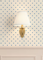 Large Blue Polka Dots Wallpaper