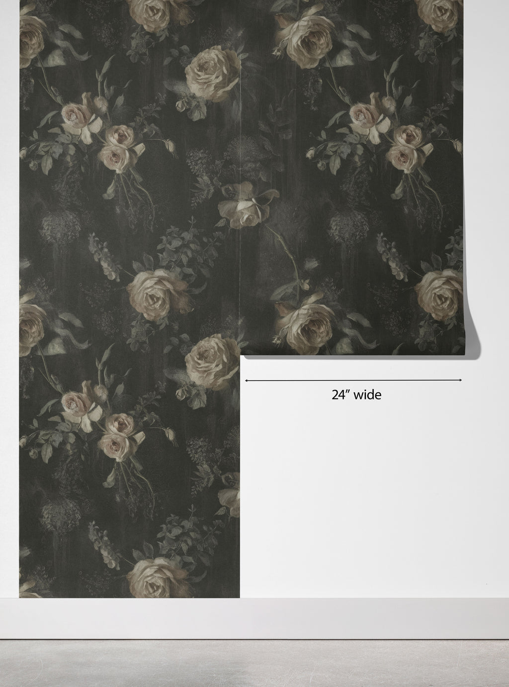 Moody Vintage Floral peel and stick wallpaper