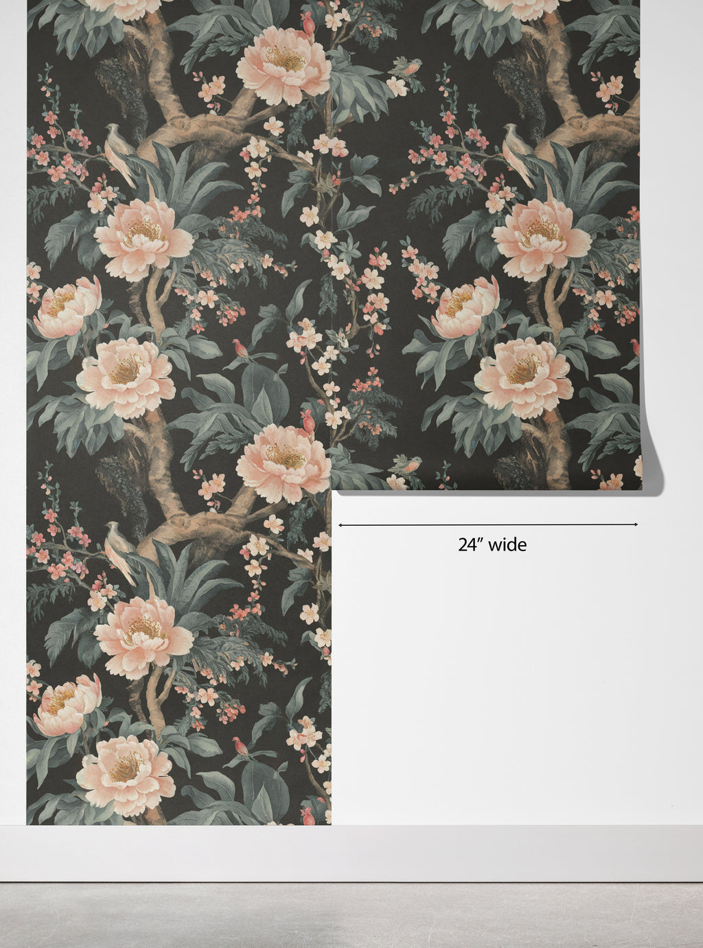 Chinoiserie Blossom peel and stick wallpaper