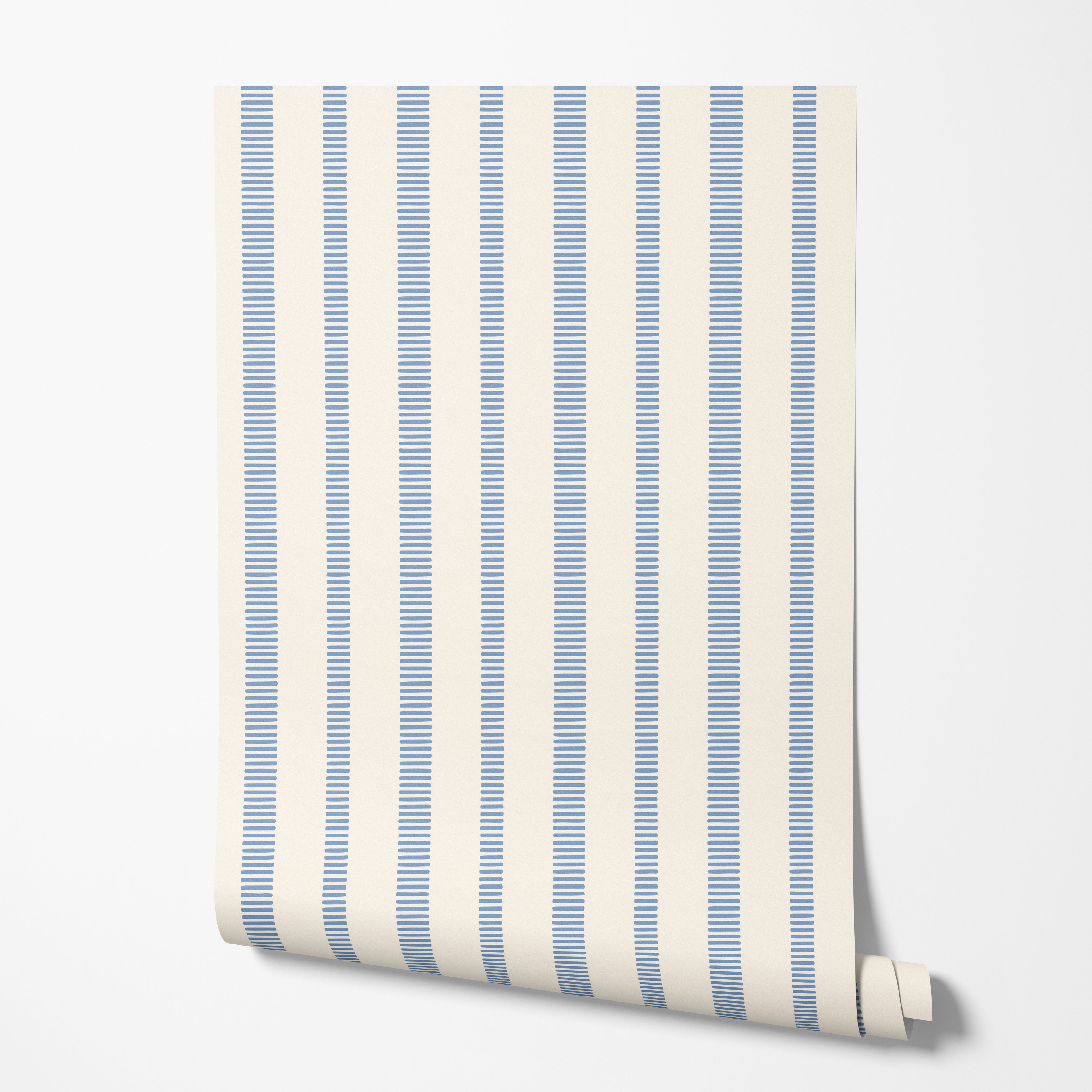 blue stripes wallpaper, premium peel & stick, 2x4 feet 24 inches x 48 inches, home decor