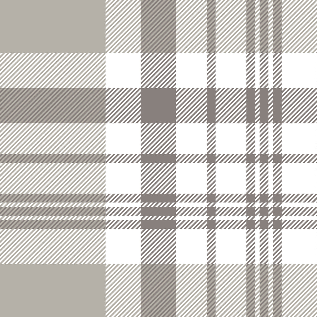 Taupe Buffalo Check peel and stick wallpaper