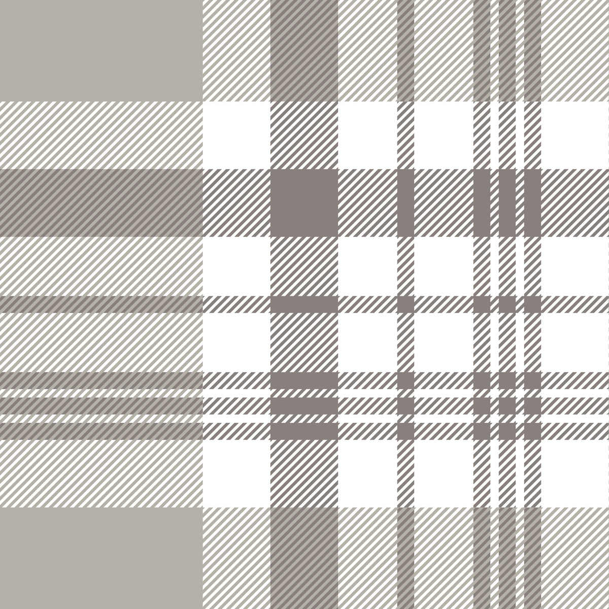 Taupe Buffalo Check peel and stick wallpaper