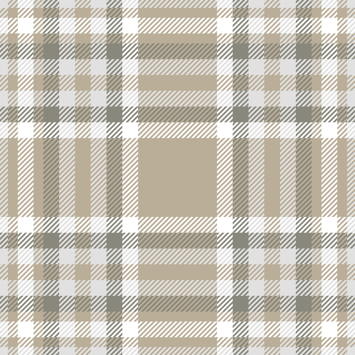 Taupe Gray Plaid peel and stick wallpaper