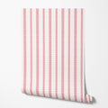 Pink Dash Stripe Wallpaper