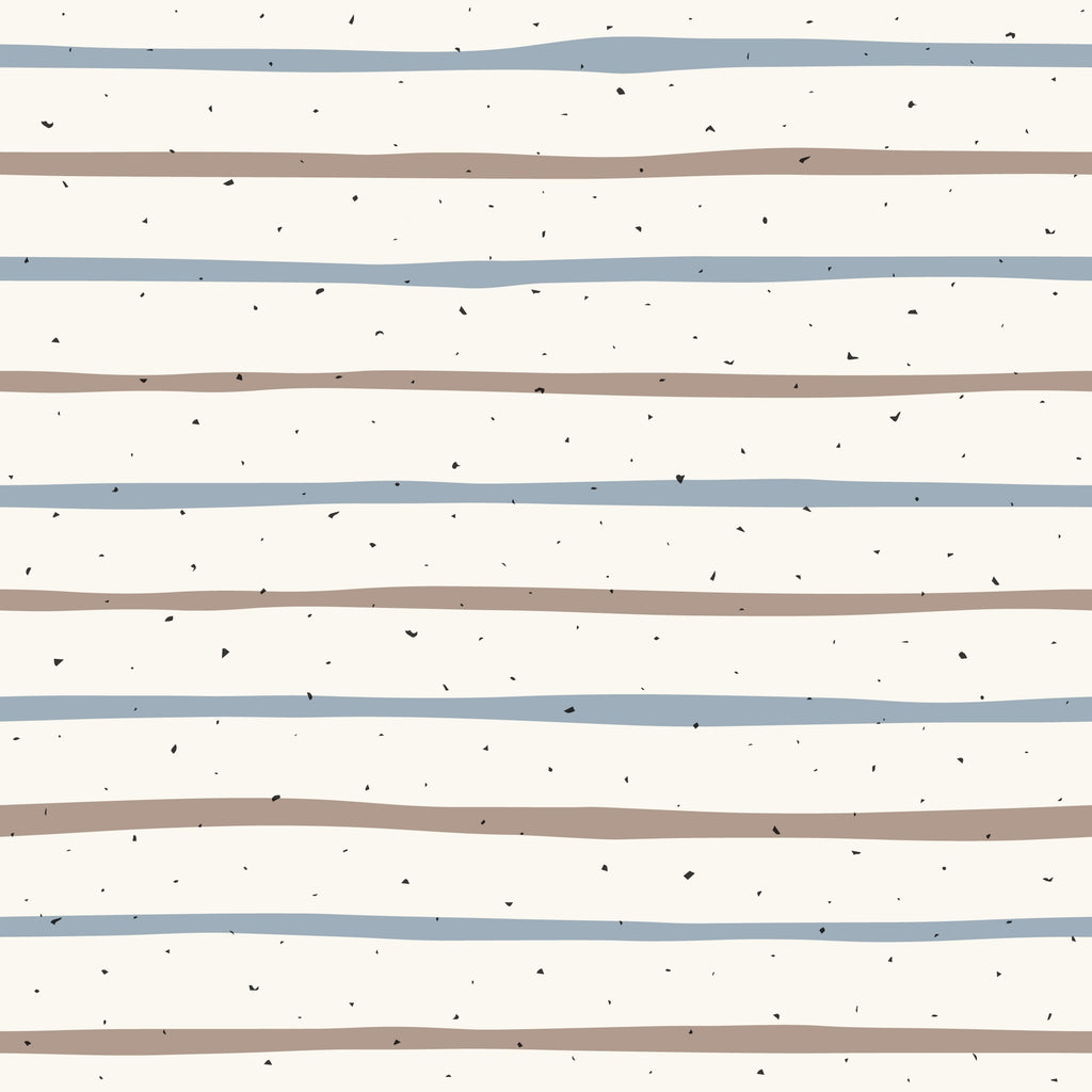 Speckled Coastal Stripe peel and stick wallpaper