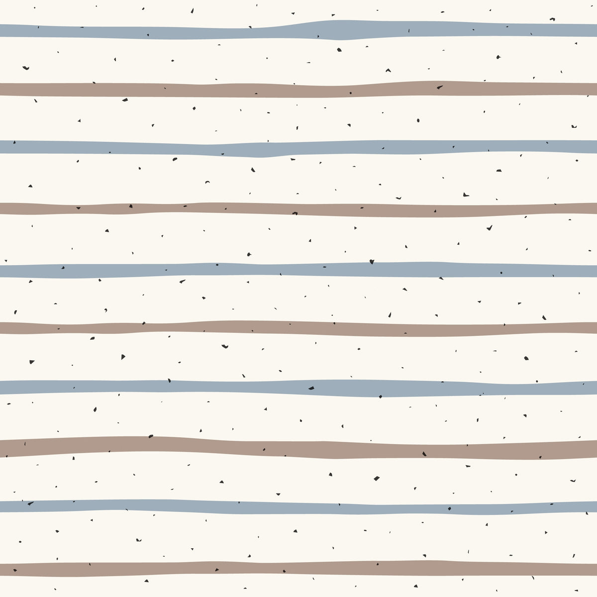 Speckled Coastal Stripe peel and stick wallpaper