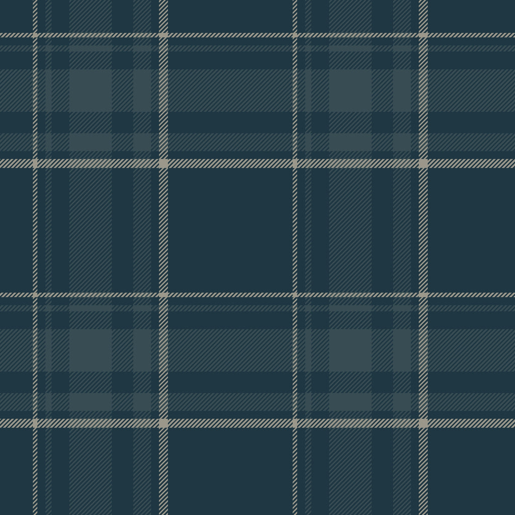 Navy Buffalo Plaid peel and stick wallpaper