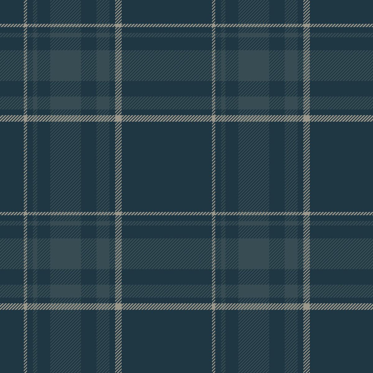Navy Buffalo Plaid peel and stick wallpaper