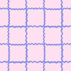 Pink Wavy Grid peel and stick wallpaper