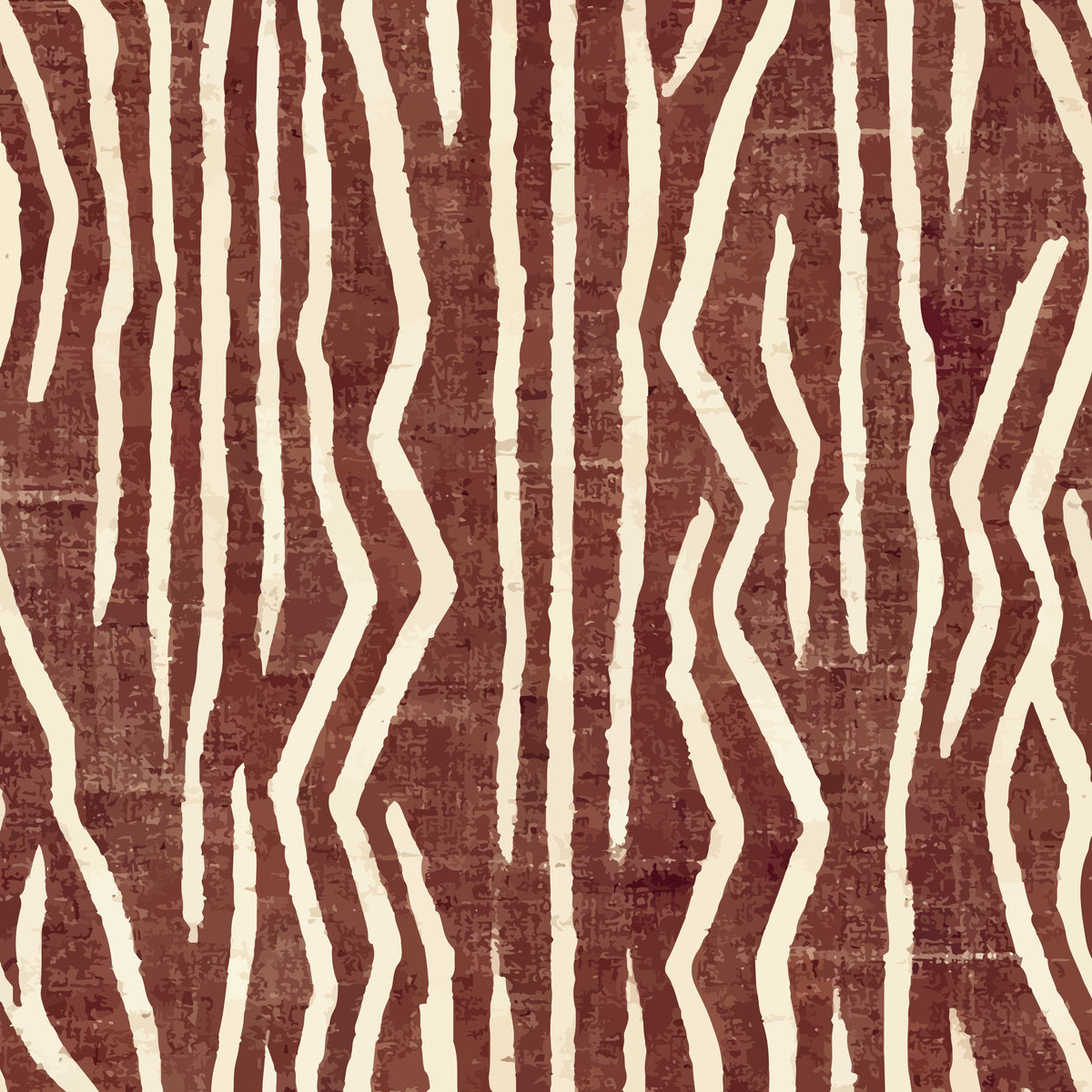 Rust Zebra Stripe peel and stick wallpaper
