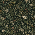 Dark Forest Botanical Wallpaper