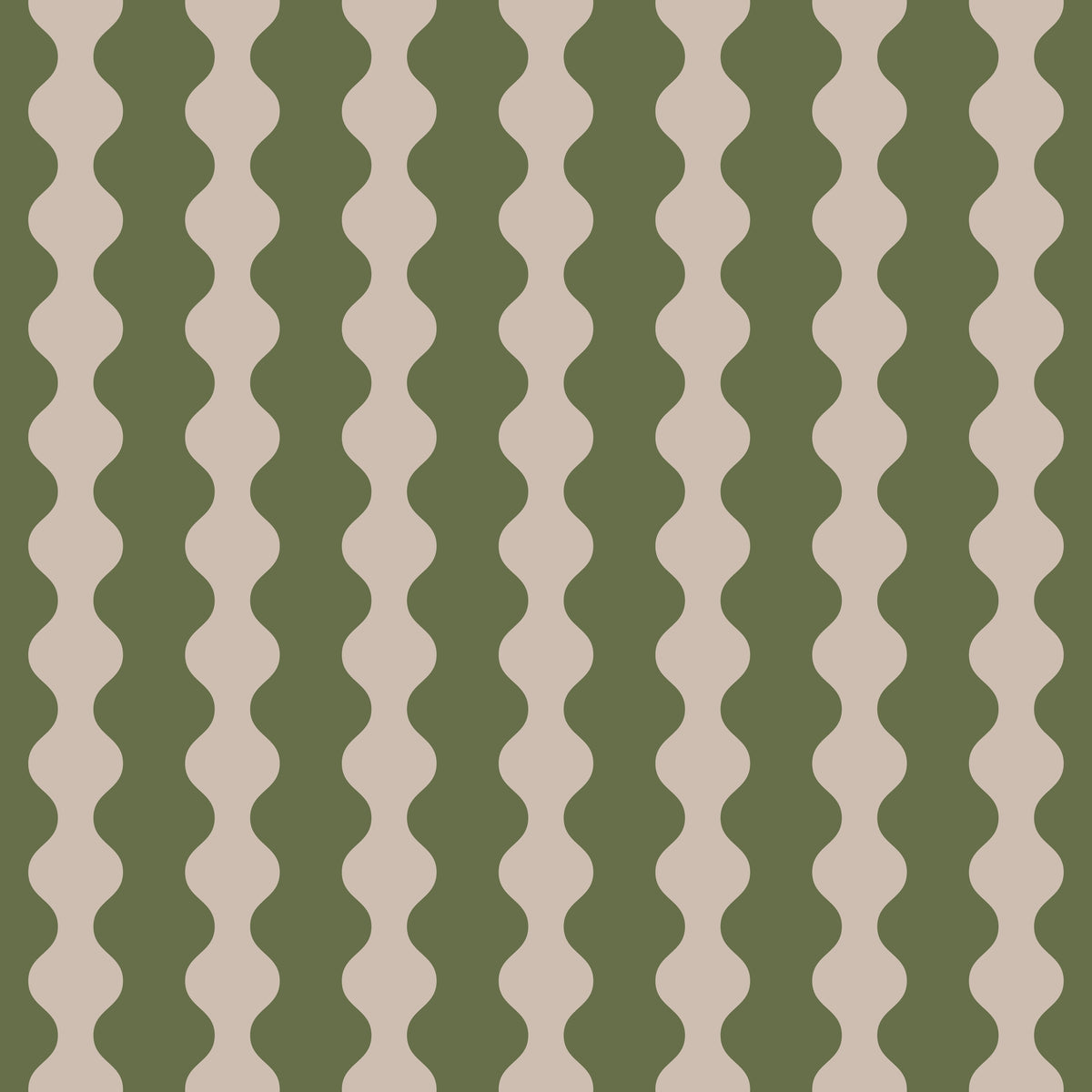 WP424 Olive Wave Wallpaper flat pattern design
