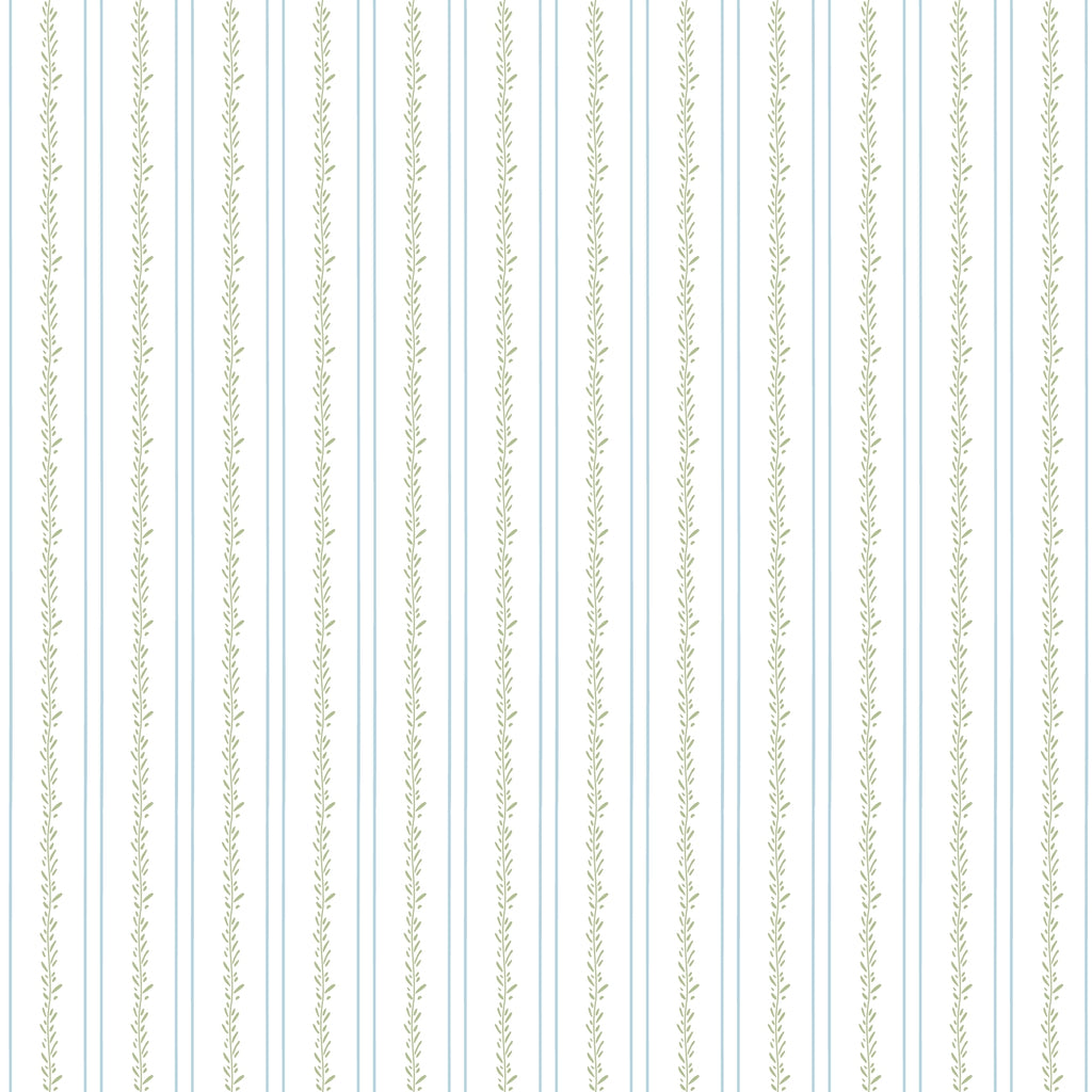 WP425 Leaf Stripe Wallpaper flat pattern design