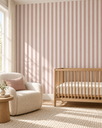 Blush Stripe Wallpaper WP426-nursery-mockup2