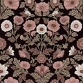 WP428 Moody Botanical Wallpaper flat pattern design