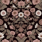 WP428 Moody Botanical Wallpaper flat pattern design