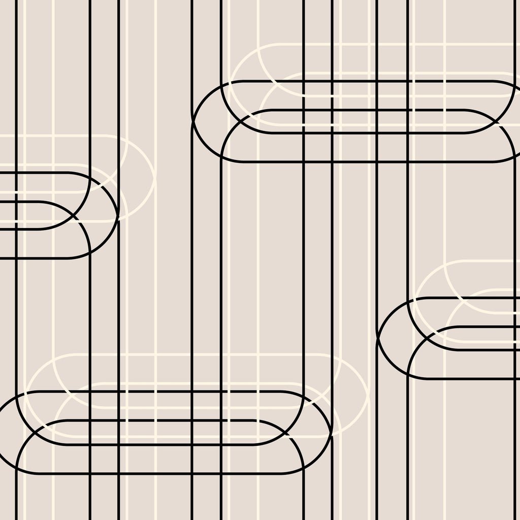 WP429 Geometric Line Wallpaper flat pattern design