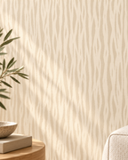 Cream Texture Wallpaper in a styled interior