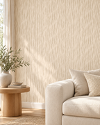 Cream Texture Wallpaper in a styled interior